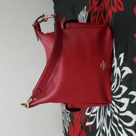 Coach Pennie Cherry Red Shoulder Crossbody Bag - Picture 6 of 11